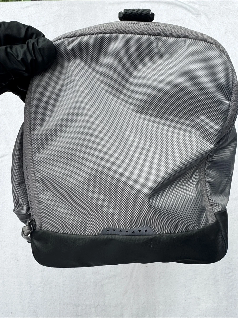 Nike Gray Duffel Bag with Yellow Swoosh - Men's Sports Gear w/ Shoe Compartment